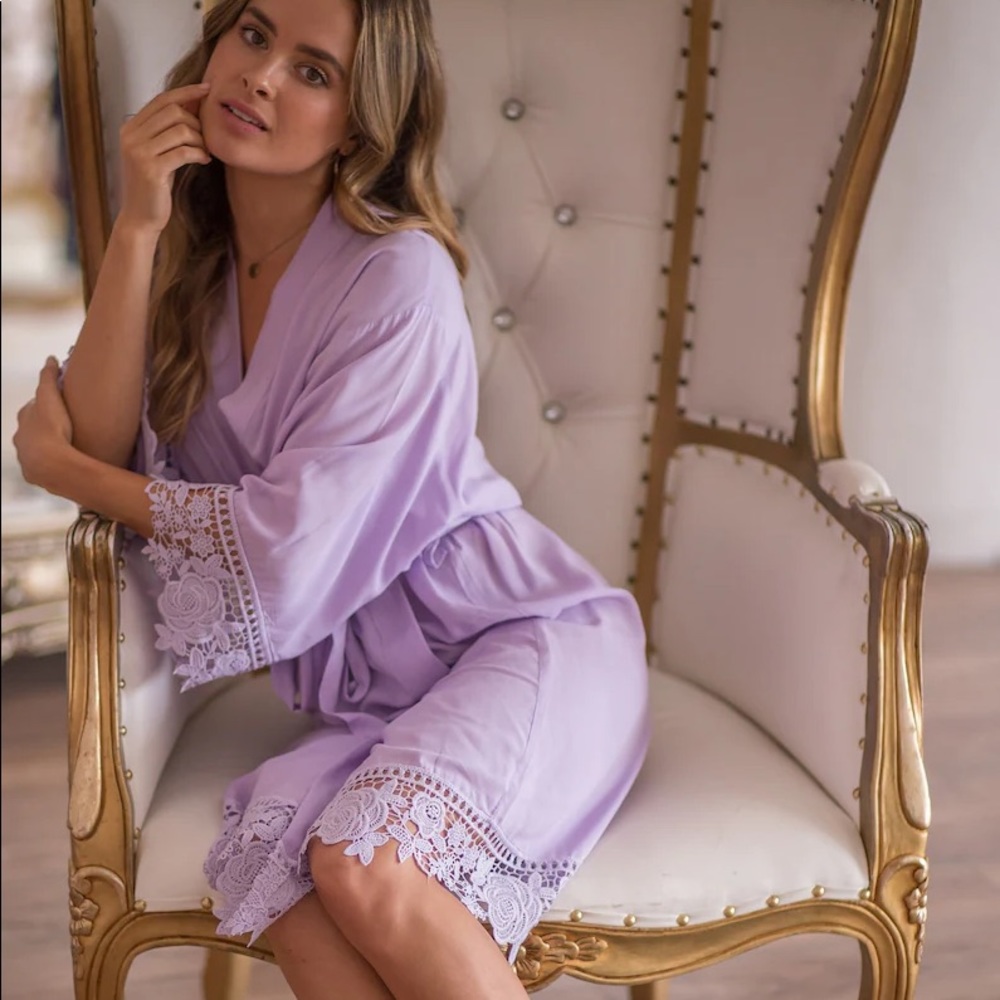 Lilac Lace Robe